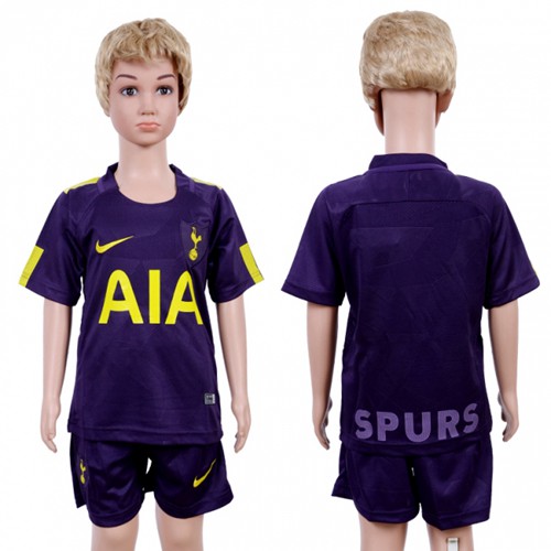 Tottenham Hotspur Blank Sec Away Kid Soccer Club Jersey